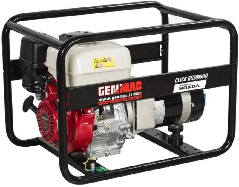 Generator de curent GENMAC Click RG5000HO putere maxima 4,6 kW 230V motor Honda GX270