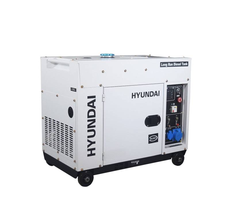 Generator de curent monofazat cu motor diesel Hyundai DHY-8600SE-LRS