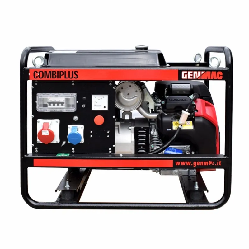 Generator de curent GENMAC CombiPlus G15000HEO-E5 putere maxima 15,3k VA/400V motor Honda GX690