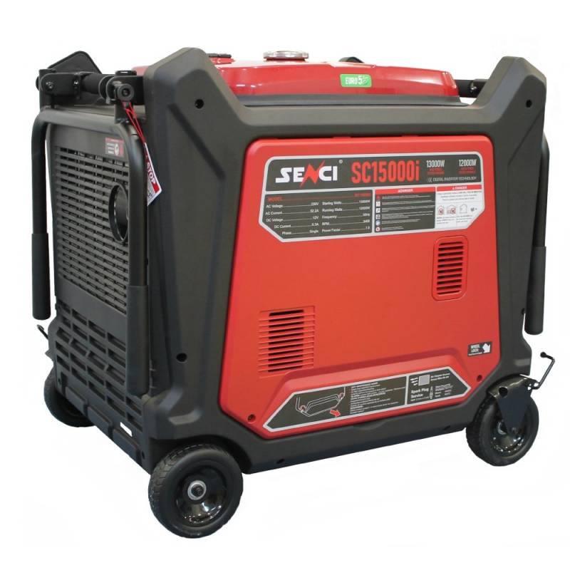 Generator inverter SENCI SC15000iE putere maxima 13.0 kW 230V pornire electrica insonorizat