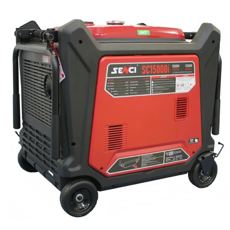 Generator inverter SENCI SC15000iE putere maxima 13.0 kW 230V pornire electrica insonorizat