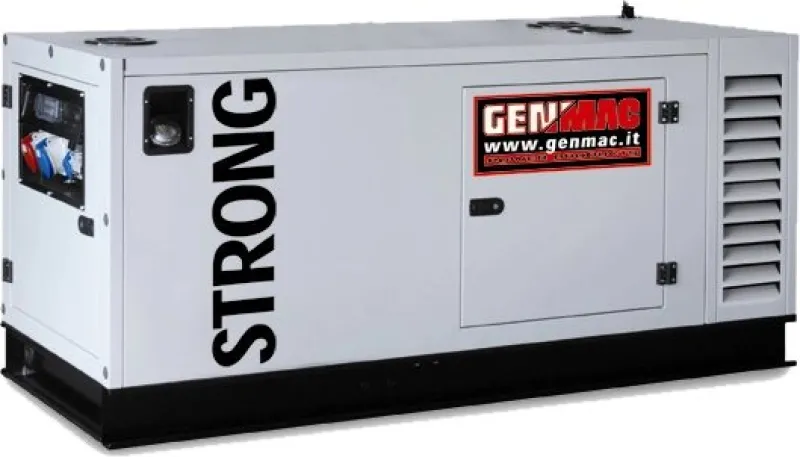Generator insonorizat Genmac Strong G40IS putere maxima 50 kVA 400V motor Iveco