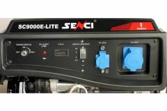 Generator de curent SENCI SC9000E-LITE putere maxima 7,5 KW 230V pornire electrica si roti